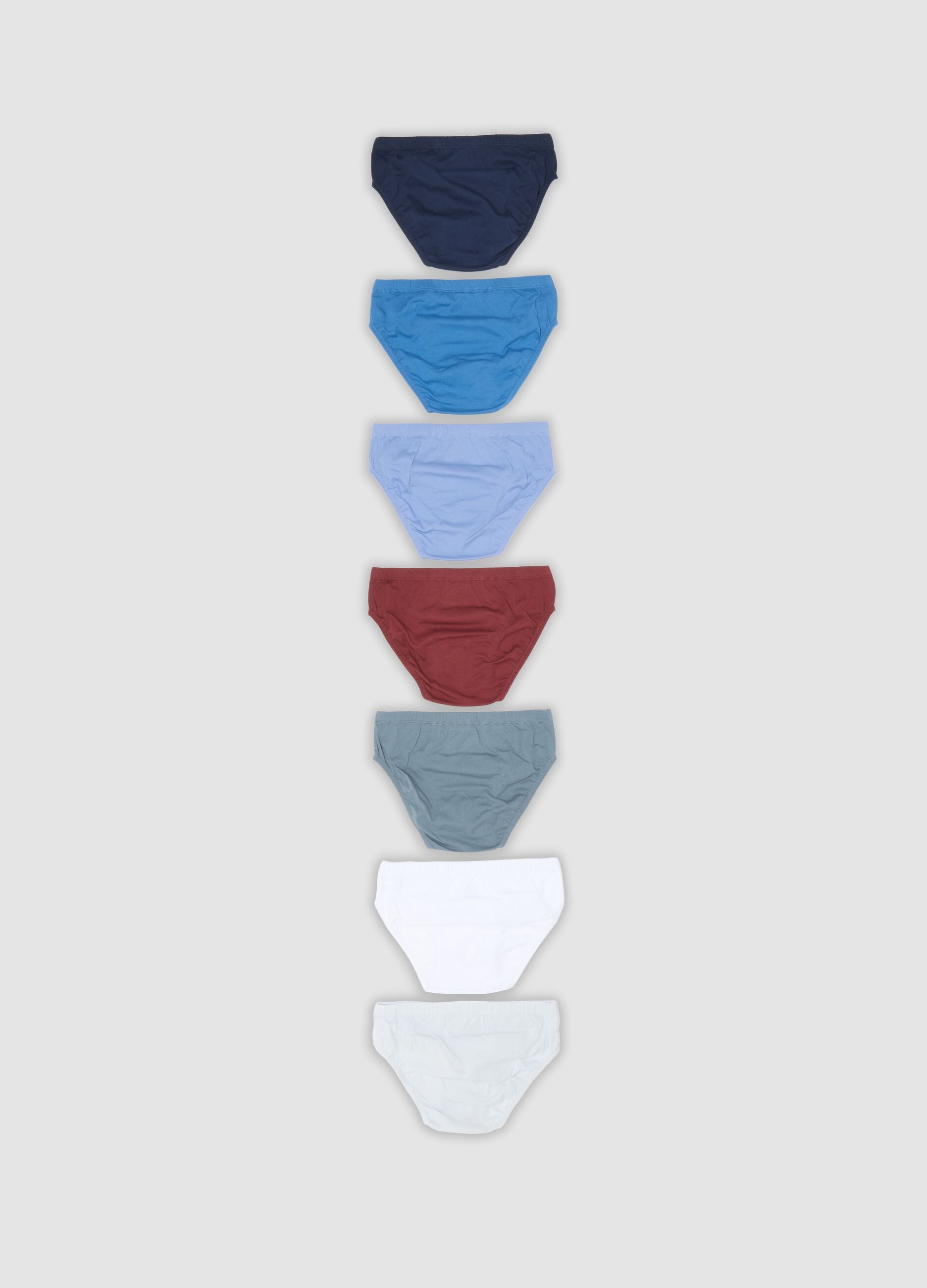 Pack of 7 multicolour boys&rsquo; organic cotton jersey briefs
