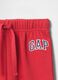 Red cotton blend trousers with elastic_2