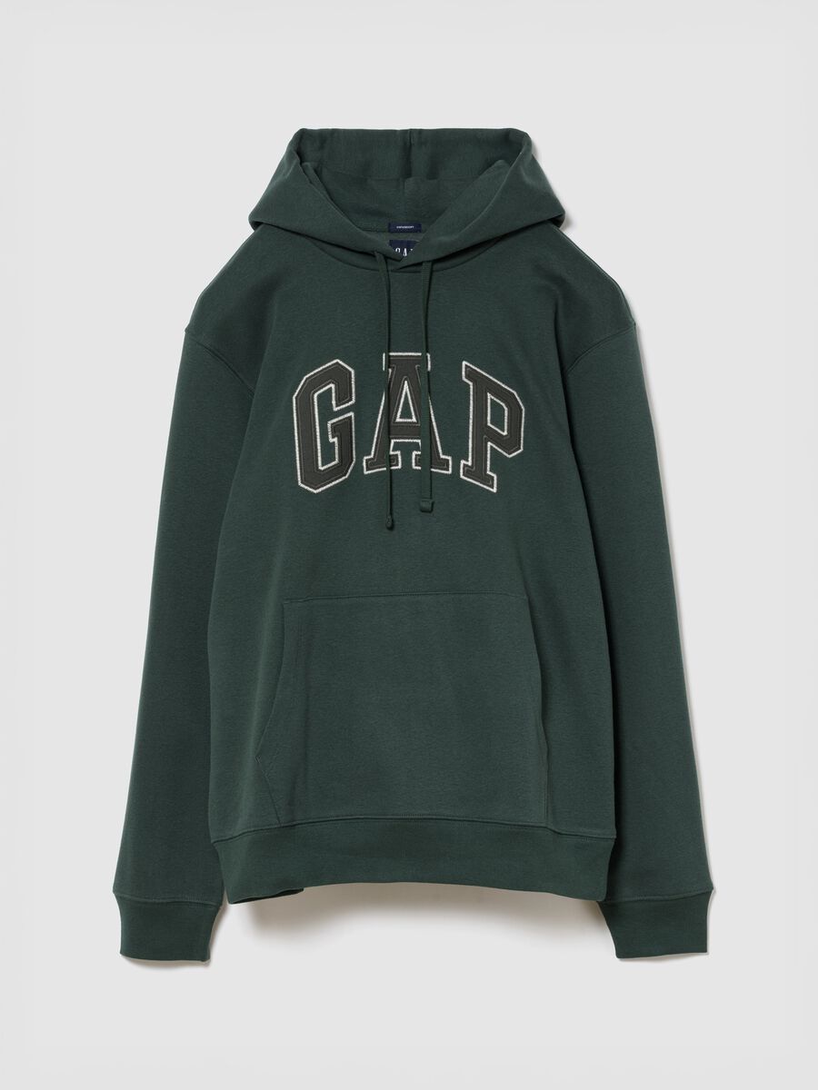 Cotton blend hoodie with logo_4