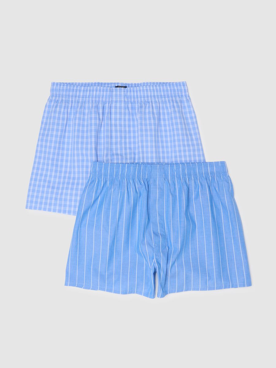 Bipack boxer in puro cotone organico a righe multicolor regular fit_4