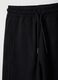 Children's black pure cotton jogger trousers regular fit with patch_2