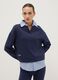 Blue cotton-blend regular fit jumper_0