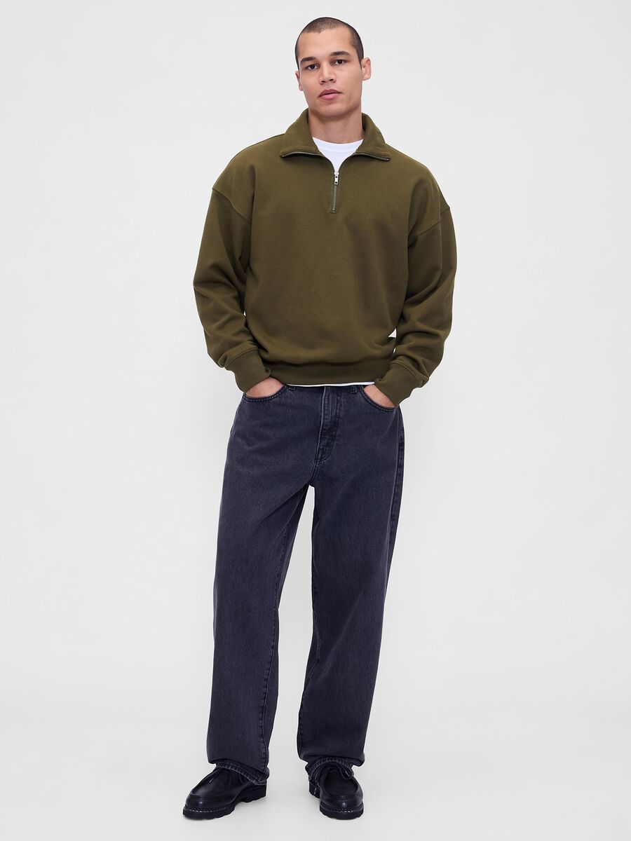 Green Half-Zip Sweatshirt_2