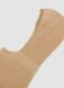 Tripack di calzini invisibili beige in cotone organico elasticizzato_1