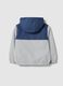 Multicoloured waterproof jacket with hood and zip for children_1