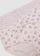 Multipack of five pink organic cotton jersey briefs for baby and toddler girls_3
