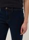 Wide leg blue stretchy cotton jeans_3