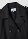 Black double-breasted lightweight jacket regular fit with belt_5