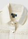 Girls' white pure cotton jacket regular fit with embroidery_2