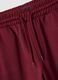 Red regular fit jogger trousers in cotton blend_5