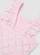 Pink ruffle swimsuit in stretchy fabric_3