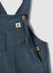 Baby blue cotton dungarees regular fit_2