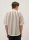Multicolour striped pure cotton polo with bowling collar, regular fit_4