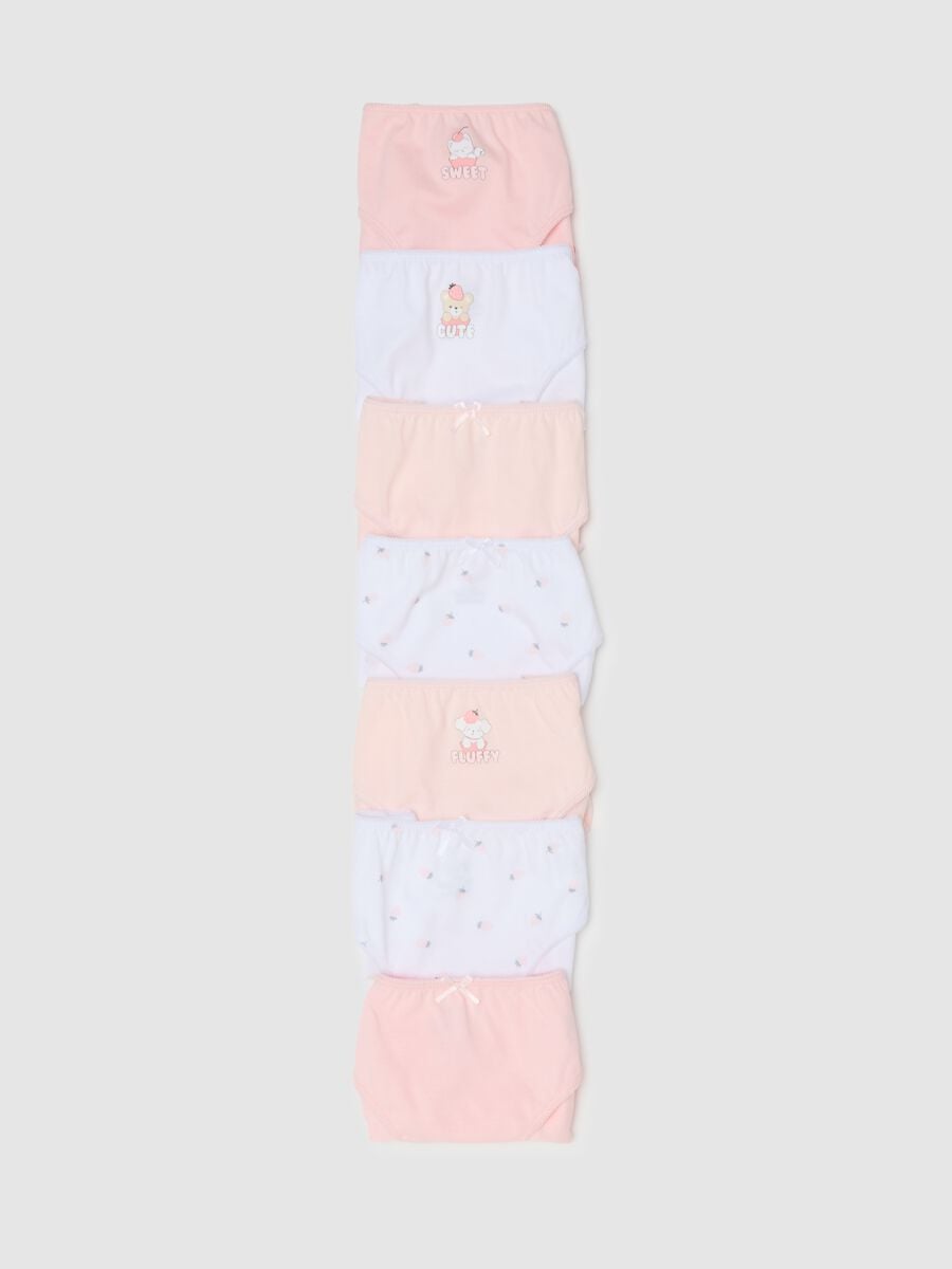 Girls' Multicolour Pure Cotton Knicker Multipack_3