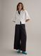 White pure-cotton shirt with patch pocket and oversized fit_1