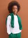 T-shirt bianca in puro cotone girocollo a maniche lunghe per bambino_1