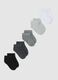 Multipack of regular fit multicolour cotton-blend short socks for kids_0