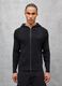 Black Ribbed Knit Hoodie_0