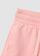 Pink regular-fit cotton shorts with elasticated waist for girls_2