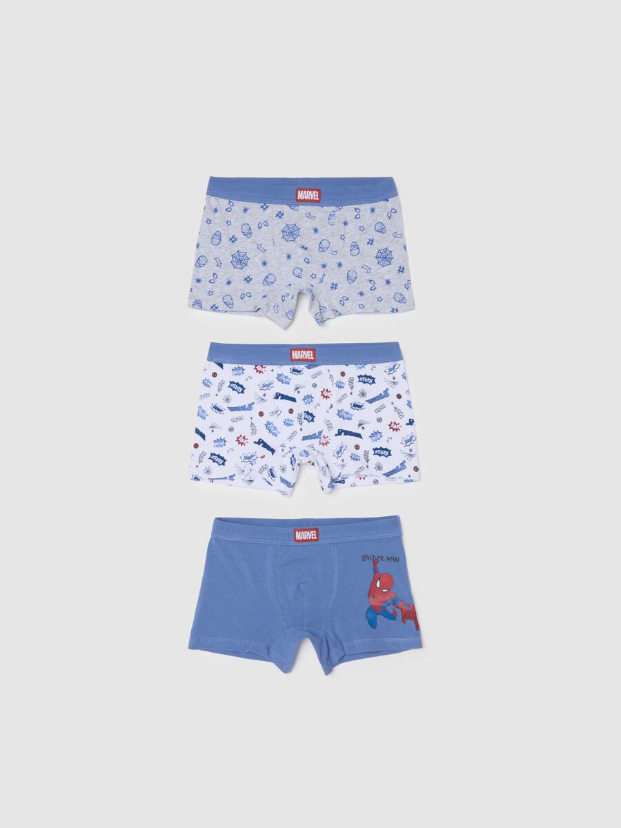 Children's multicolor cotton blend regular fit boxer tripack_0