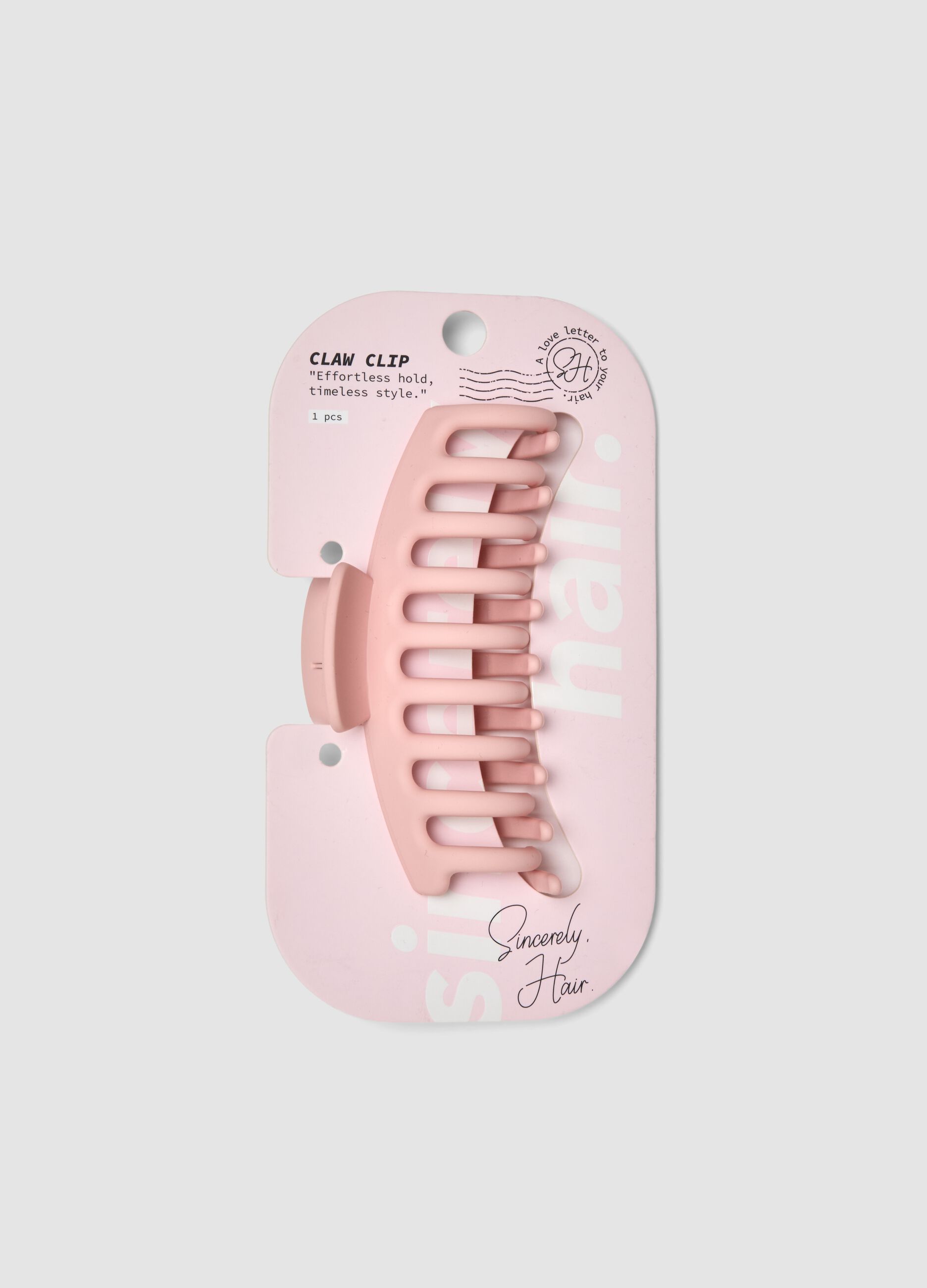SINCERELY HAIR Large claw clip pink