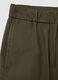 Men's green baggy shorts in 100% cotton_5