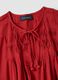 Red short-sleeved shirt in pure cotton_5