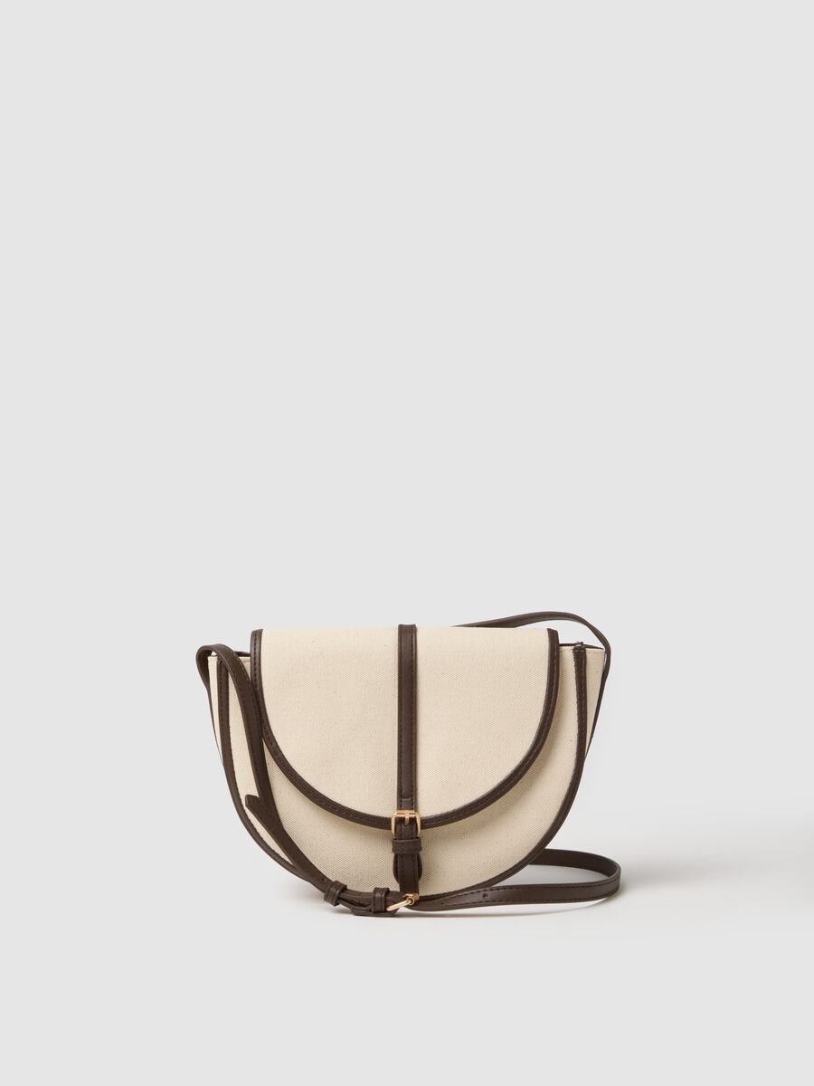 Borsa a tracolla multicolor con fibbia dorata e cinturino regolabile_0