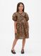 Brown Dress with Leopard Print_0
