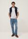 White pure cotton T-shirt with chest print, regular fit_1