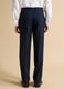 Pantaloni formali blu in viscosa elasticizzata regular fit_2