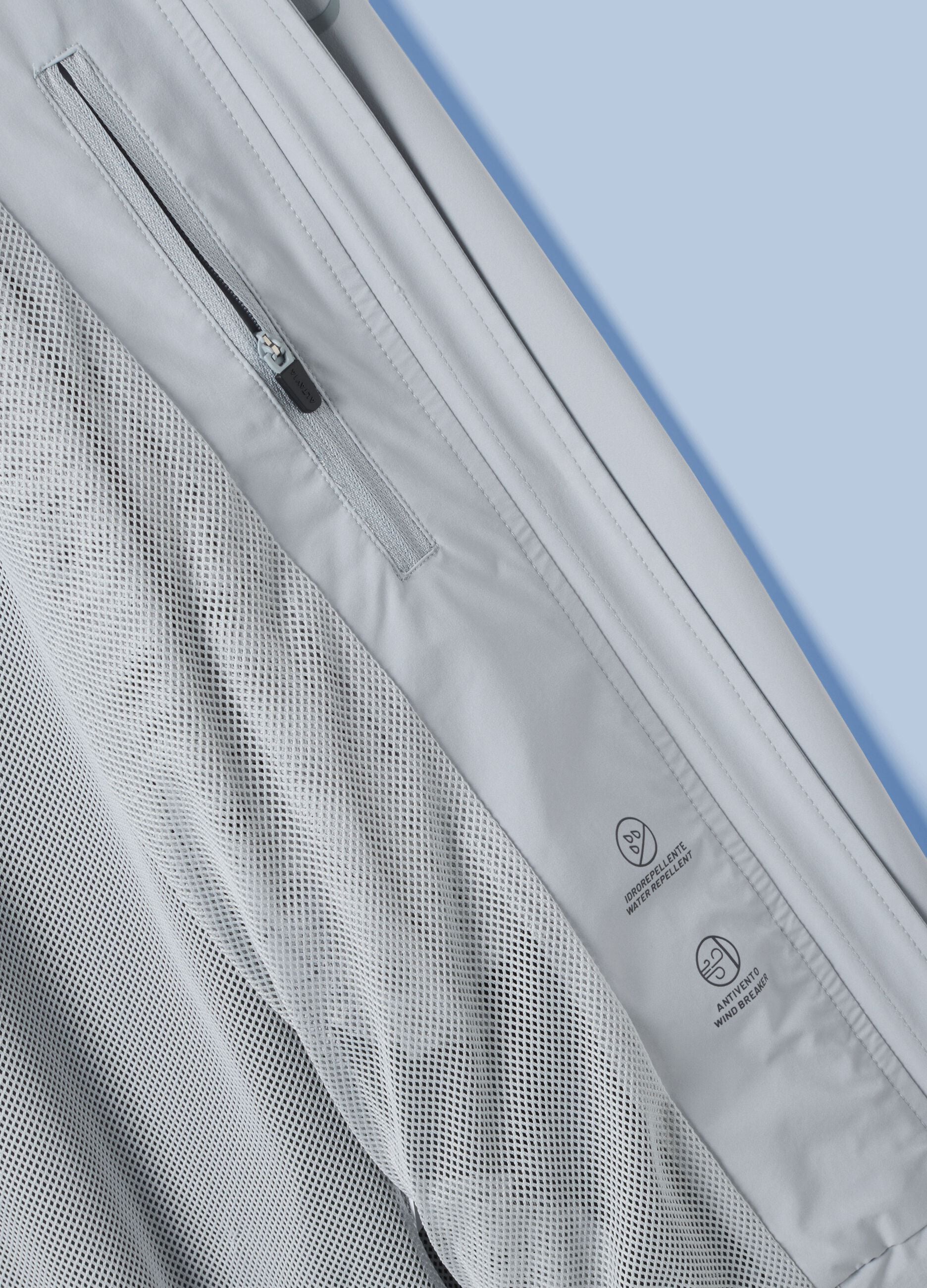 Giubbotto antivento grigio con zip ALTAVIA SAILING