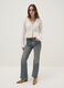 White pure cotton transparent shirt, regular fit with ruffles_1