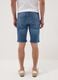 Blue stretch cotton Bermuda shorts_2