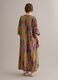 Green viscose-blend midi dress with print_2