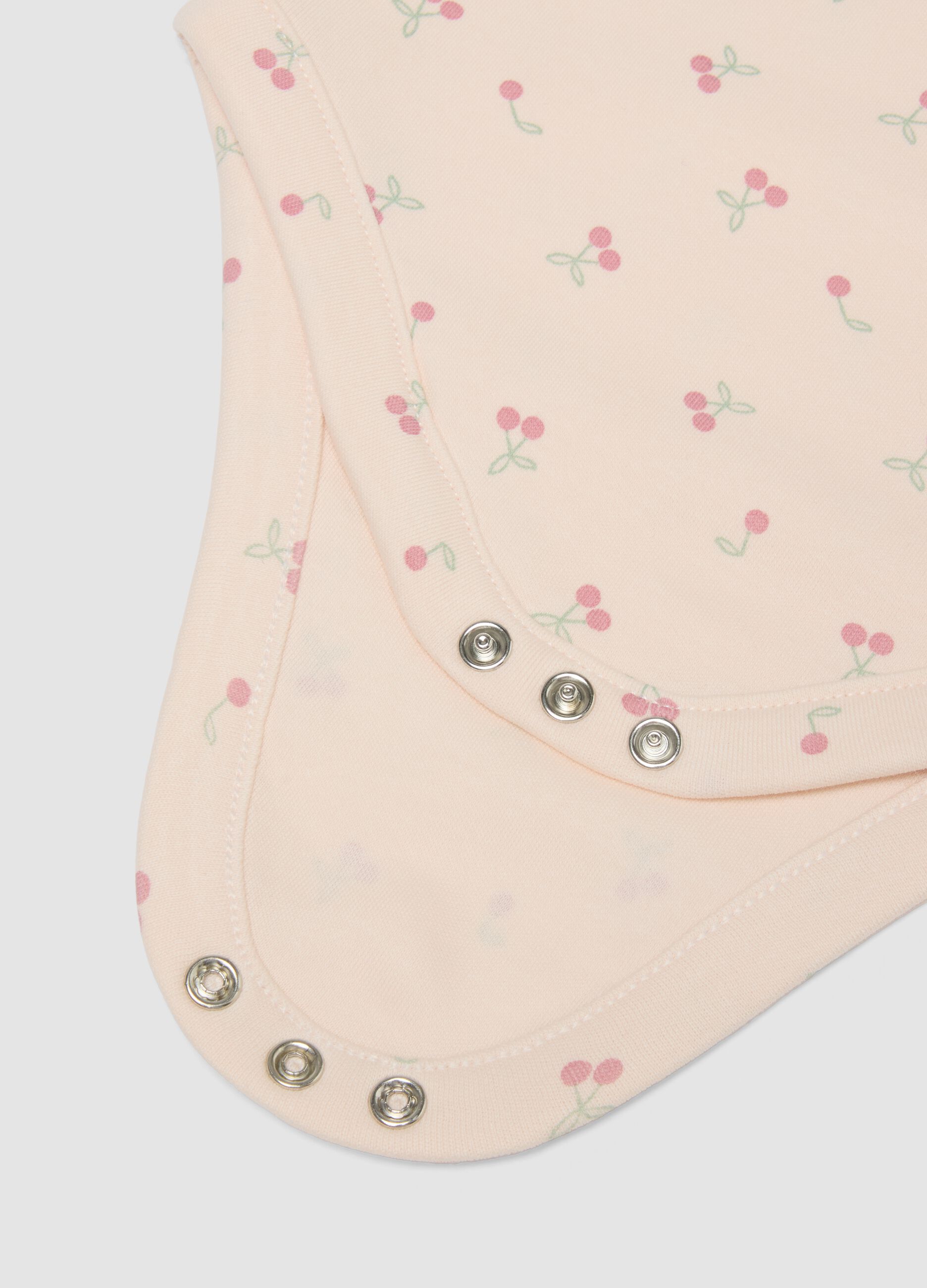 3-pack of pink organic cotton short-sleeve bodysuits for baby girl