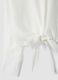 White cropped viscose-blend shirt with knot, regular fit_5