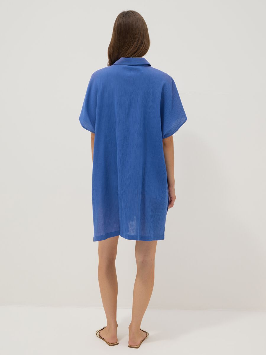 Blue pure cotton kaftan_3