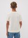 Children's regular fit beige pure cotton t-shirt with prints_2