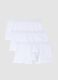 Three-pack of white organic cotton boxer shorts_4
