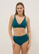 Green high-waisted stretch bikini bottoms with shaping effect_0