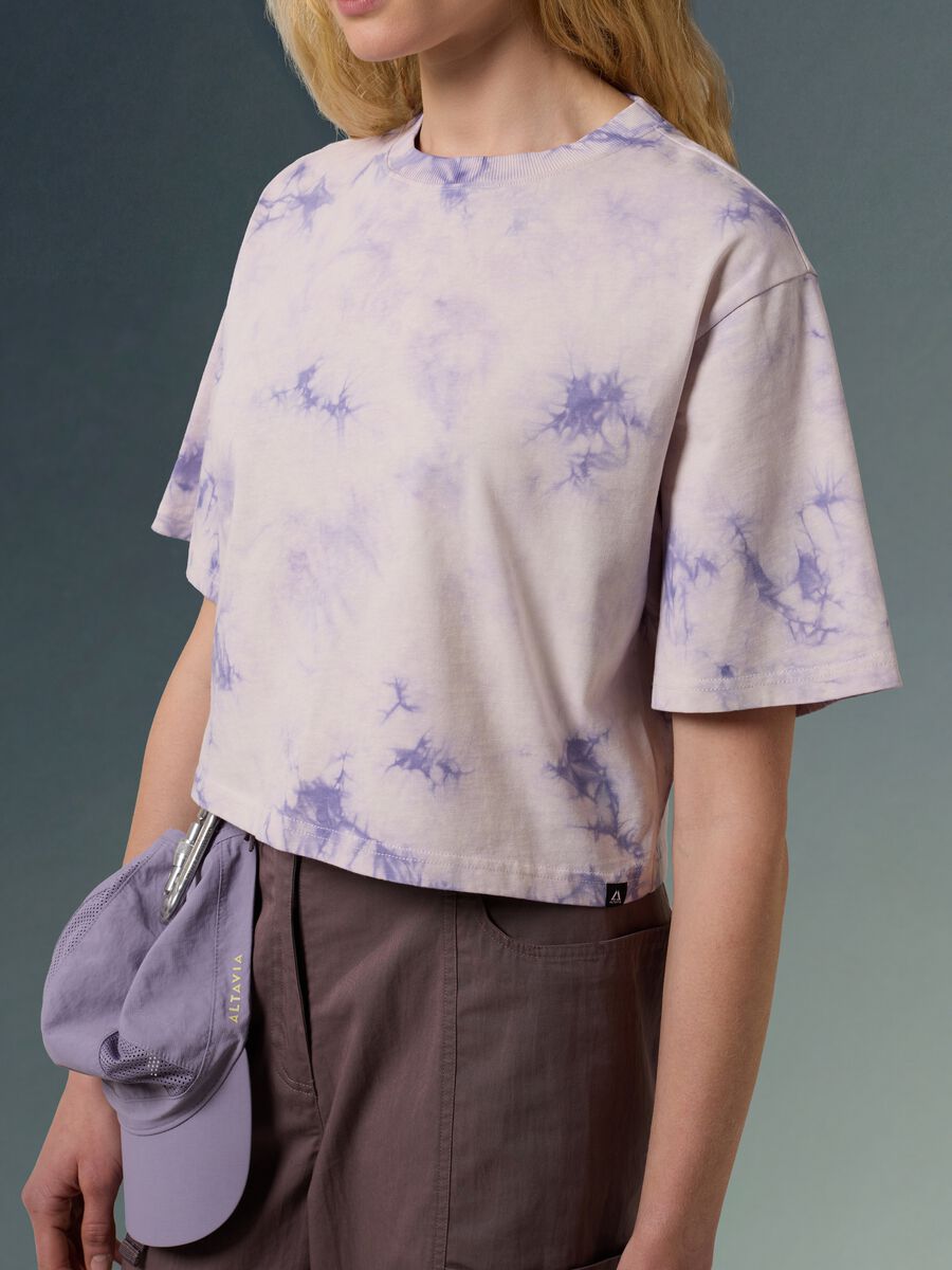 Cotton-hemp blend tie-dye effect T-shirt ALTAVIA WITH DEBORAH COMPAGNONI_0