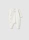 Baby girl's long sleeve pure cotton white bodysuit_0
