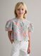 Girls' pure cotton multicolour regular fit shirt with pattern_0