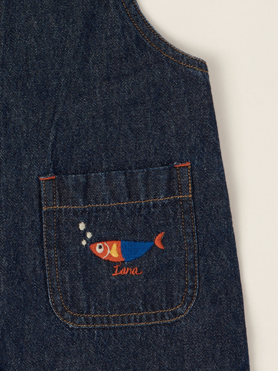 IANA Pure Cotton Chambray Dungarees_2