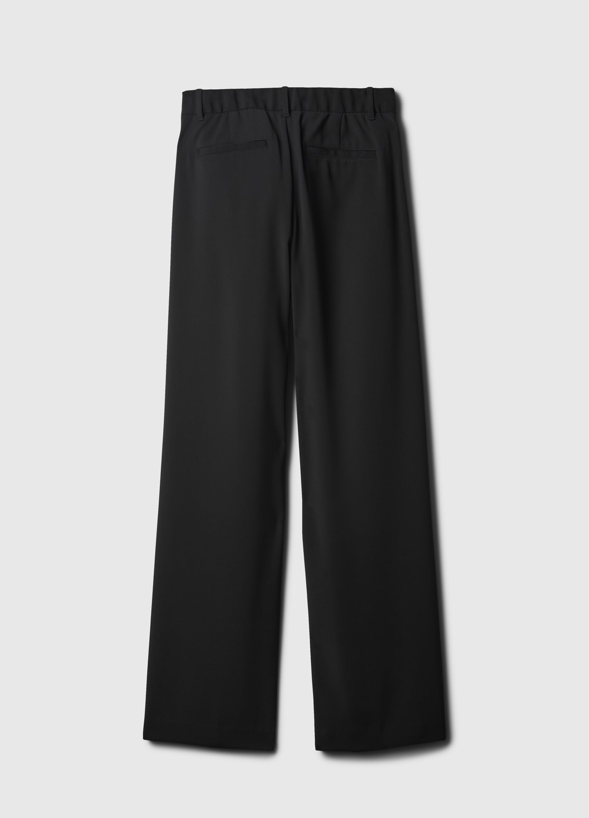 Pantaloni a palazzo a vita alta con pinces