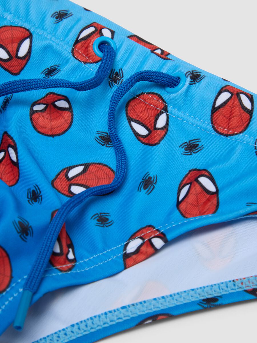Blue stretch swim briefs for boys_2