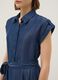 Pure blue lyocell dress in regular fit_3