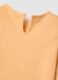 Orange long-sleeve pure cotton girl's T-shirt with prints_3