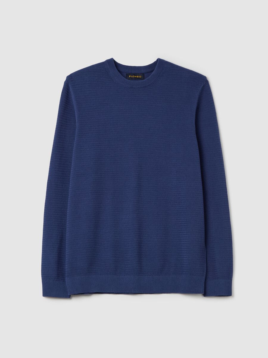 Cotton pullover with wavy trim_4